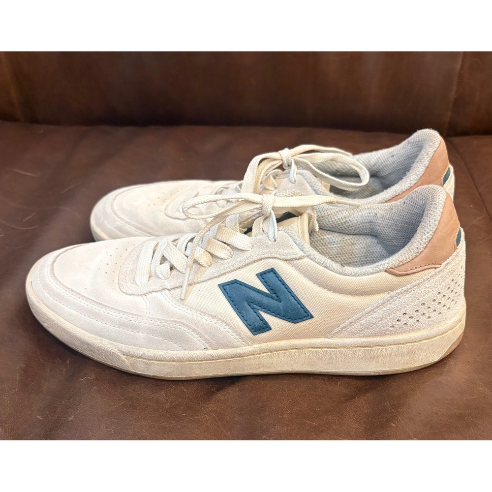 New Balance Numeric 440 White Tan Teal Sneakers NM440SST Mens 9 Womens 10.5